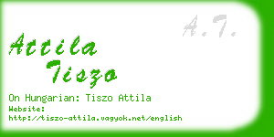 attila tiszo business card